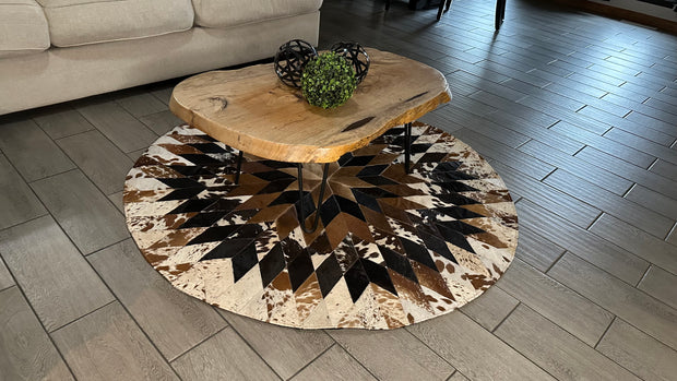 5ft circle patchwork rug