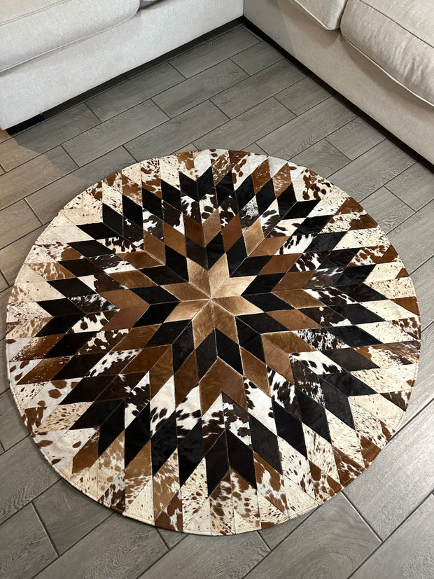 5ft circle patchwork rug